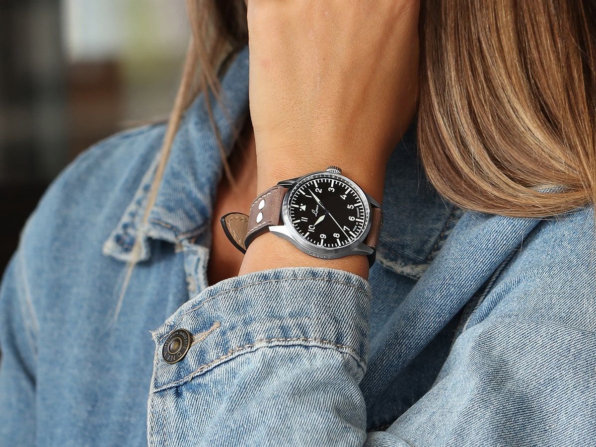 Laco Stuttgart Pro on wrist showing everyday wear and unisex sizing